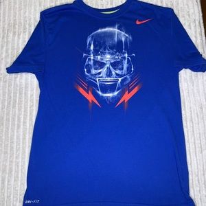 🎃Men's Blue Nike Skull Dominator T-Shirt